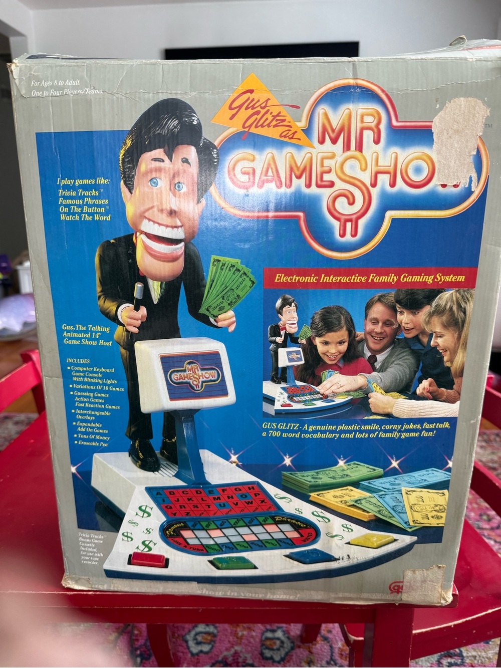 1987 Galoob Gus Glitz Mr. Gameshow Electronic Family Game HTF